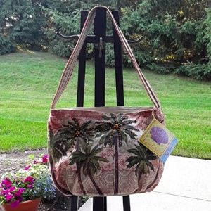 NWT Paul Brent Coastal Life Palm Tree Purse Handbag Satchel Style PB8383